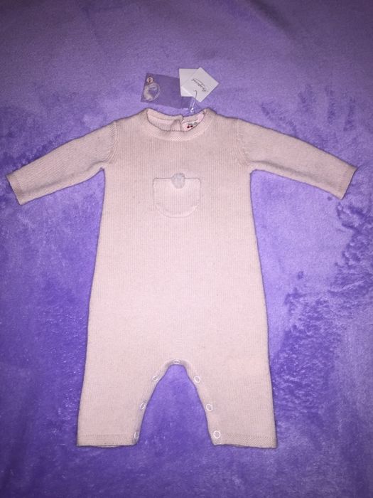 Bonpoint body kaszmir r. 1 miesiąc 56 cm (kaszmirowe śpioszki)Я говорю