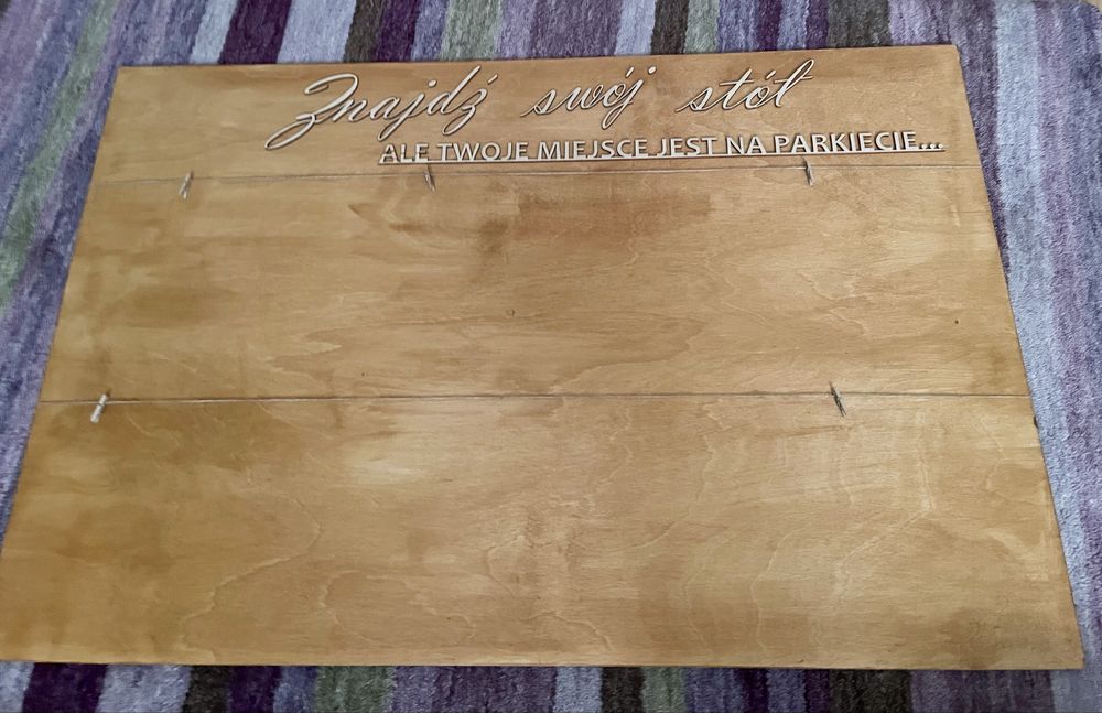 Plan stołów, tablica powitalna wesele / ślub