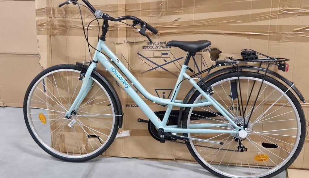 Rower miejski Discovery Adventure rama 17 cali koło 28 " miętowy