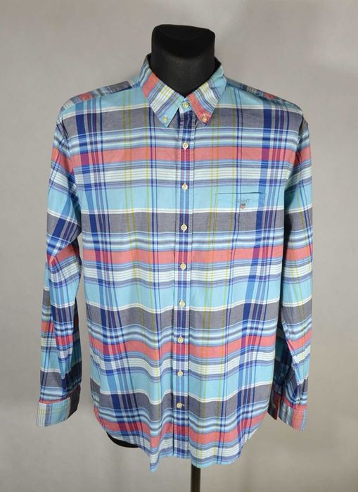 GANT Comfort Oxford Koszula Męska 2XL Oryginalna Super Stan Bawełna