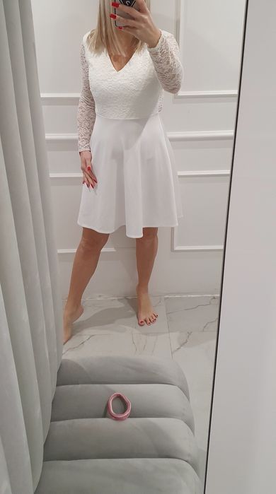 Sukienka koktailowa ślubna Wal G nowa m/l