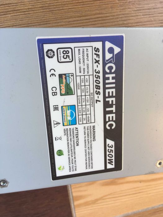 Блок живлення Chieftec Smart SFX-350BS-L 85+ APFC для мини ПК