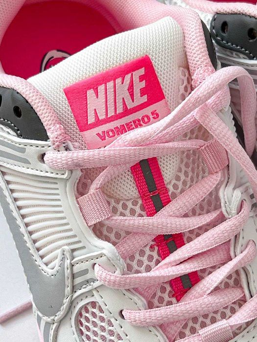 ЗНИЖКА‼️39(25 см) Nike Zoom Vomero 5 Pink найк вомеро 5 біло-рожеві