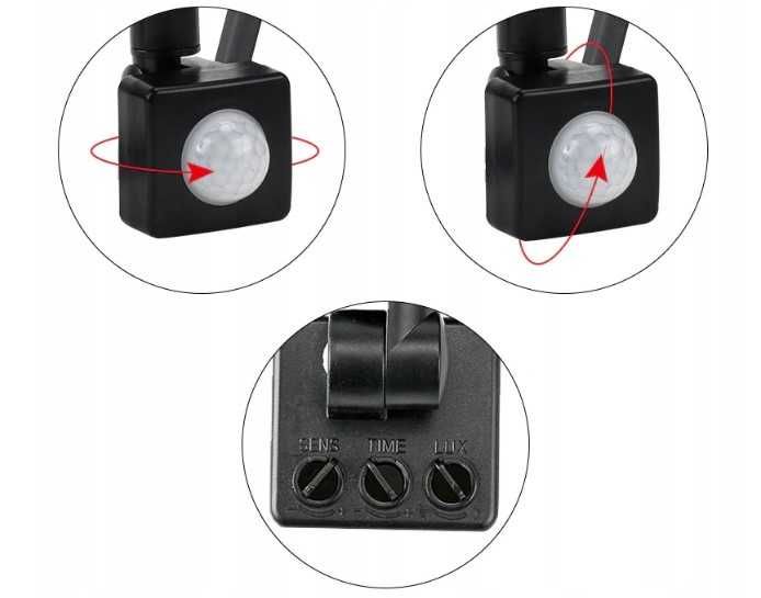 Lampa LED Halogenowa Naświetlacz 30W Duża Moc Czujnik Ruchu Reflektor