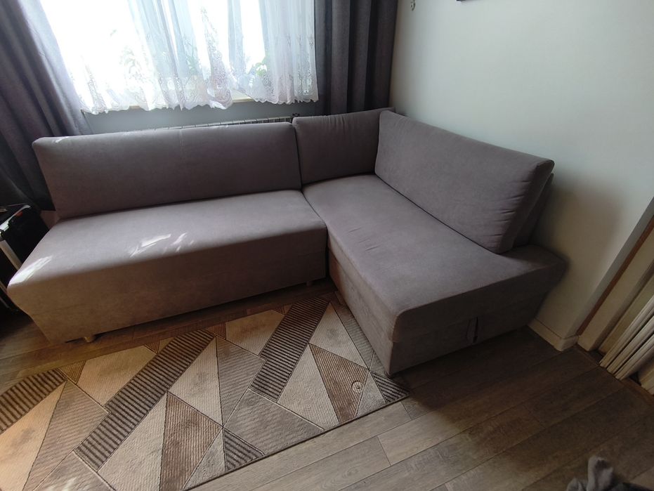 Narożnik szary 150 × 215 cm – wygodny i kompaktowy