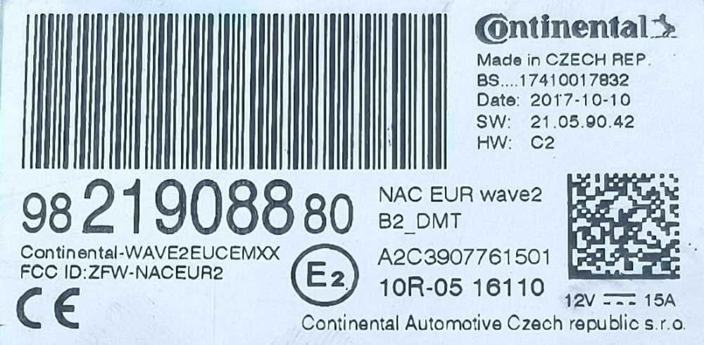 Rádio / Auto Rádio 9821908880 - CITROËN C3 III