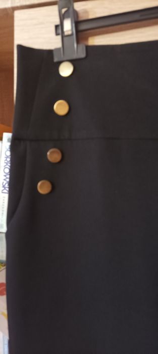 Czarne eleganckie spodnie XL