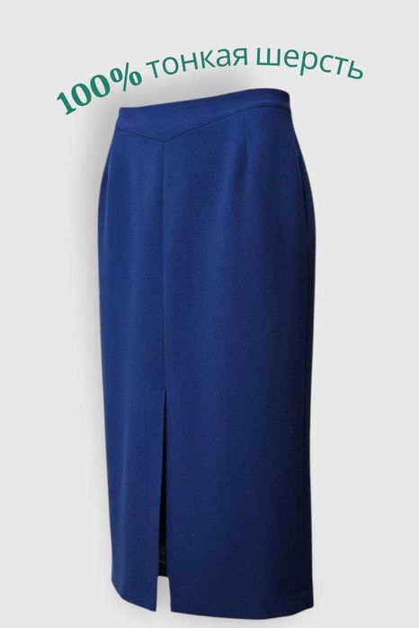 Юбка длинная прямого кроя из 100% тонкой шерсти Jacques Vert