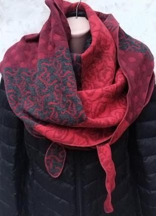Arne шарф, палантин , мериносовая шерсть. Германия.