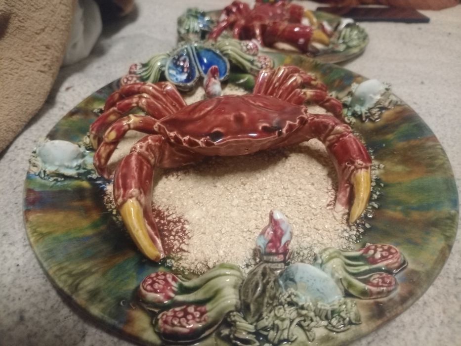 Dois pratos faiança portuguesa