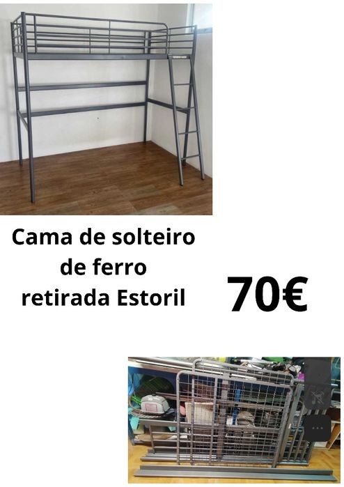 Cama solteiro ferro