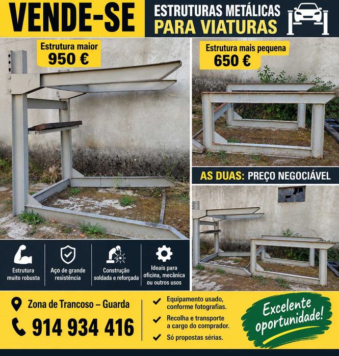 Cavaletes de elevação de carros