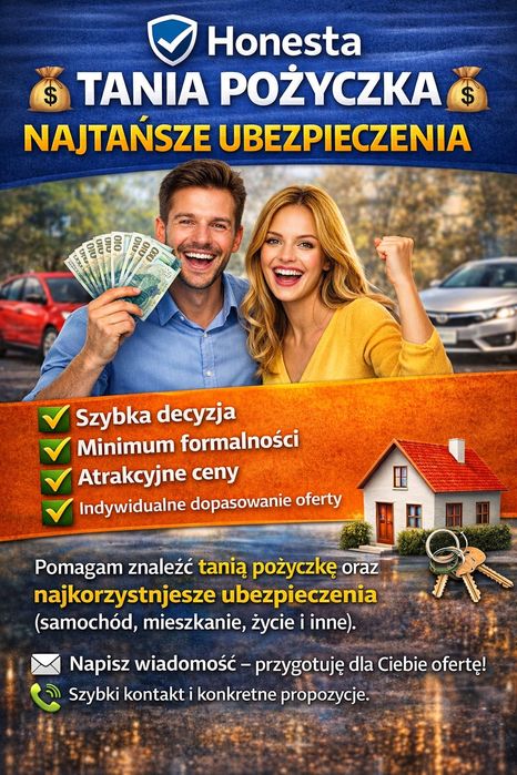 Szybka pożyczka na wiosenne wydatki! Tanie ubezpieczenia!