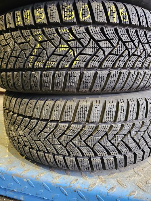 Opony Zimowe Demo 2szt-R16 215/60-9mm-Dunlop-23rok