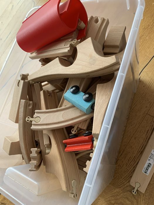 Klocki drewniane ikea tort