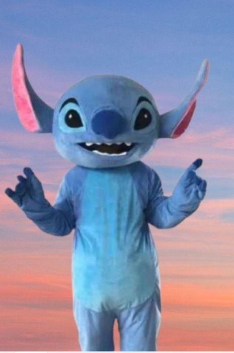 Mascote Chase, Panda, Bluey, Stitch, Angel, Homem Aranha e Urso Masha