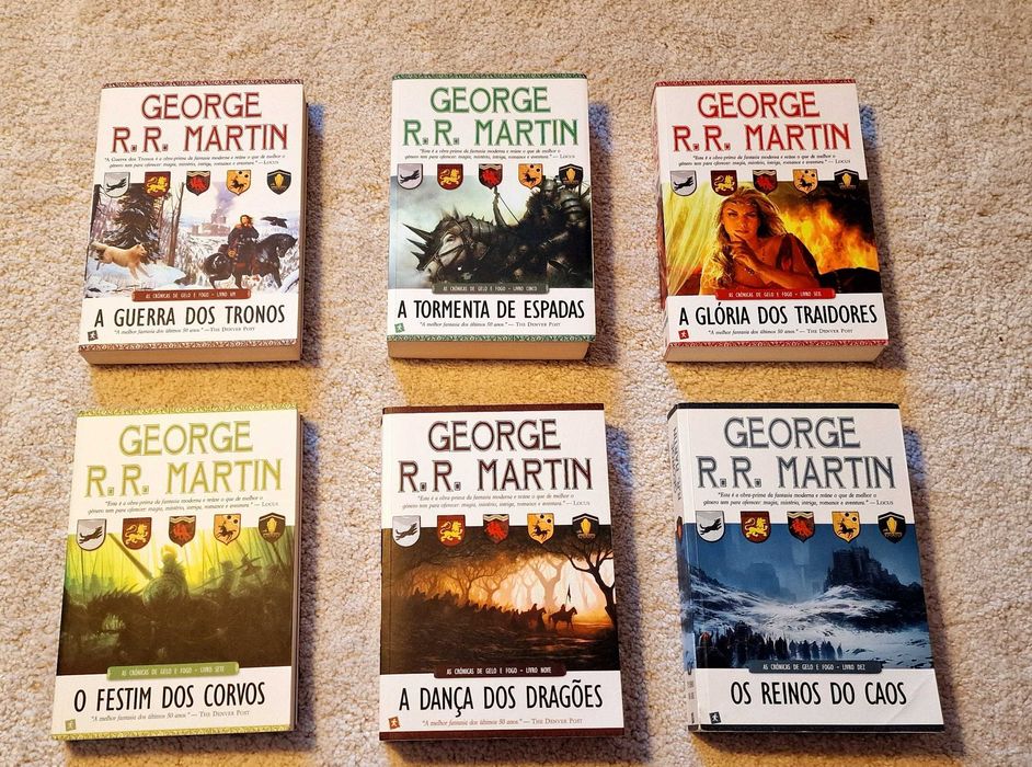 Saga da Guerra  dos Tronos - As crónicas do Gelo e do Fogo - George RR. Martin