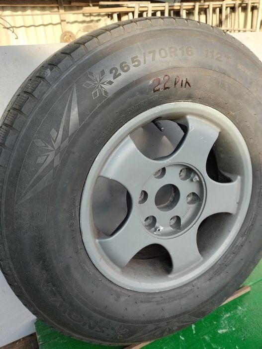 Два колеса на титанах Mitsubishi pajero wagon 265/70r16