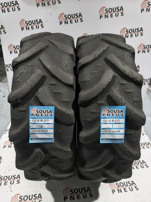 2 pneus agrícolas 12.4R20 ou 320-85R20 - Veja o preço 180 Euros - Ofer