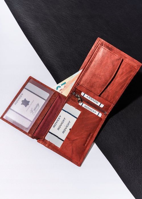 duży portfel męski ze skóry naturalnej - always wild