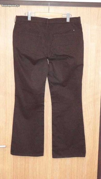 Calças de senhora castanho escuro Tommy Hilfiger