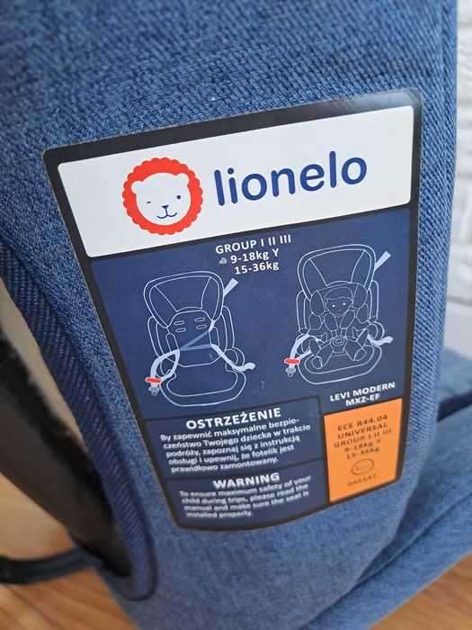 Дитяче автокрісло Lionelo LEVI 9-36 kg Modern Jeans б у
