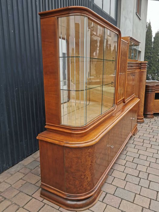Zestaw ART DECO. Kredens, bufet + sofa, kanapa - lata 30 XXw., RETRO
