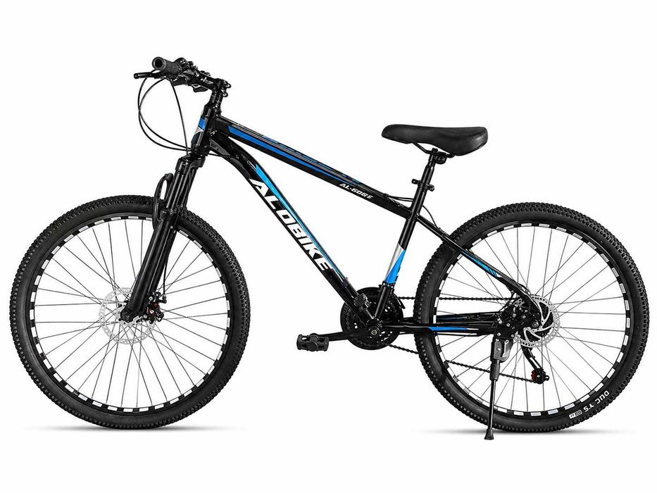 Rower górski sportowy 27,5 cala 27,5'' MTB czarno-niebieski
