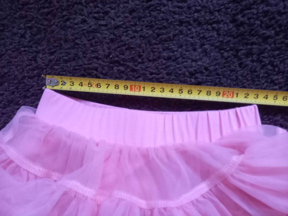 Spódniczka Tutu 122-134 pudrowy róż piękna obszerna jak Nowa