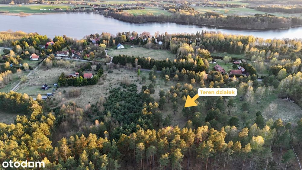 Mazury • ostatnia działka blisko jeziora i lasu | Kątno gm. Ostróda