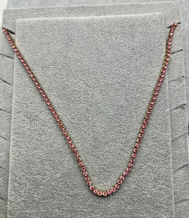 Colar Riviera 3mm em Aço Inoxidável – Banho Ouro 18k