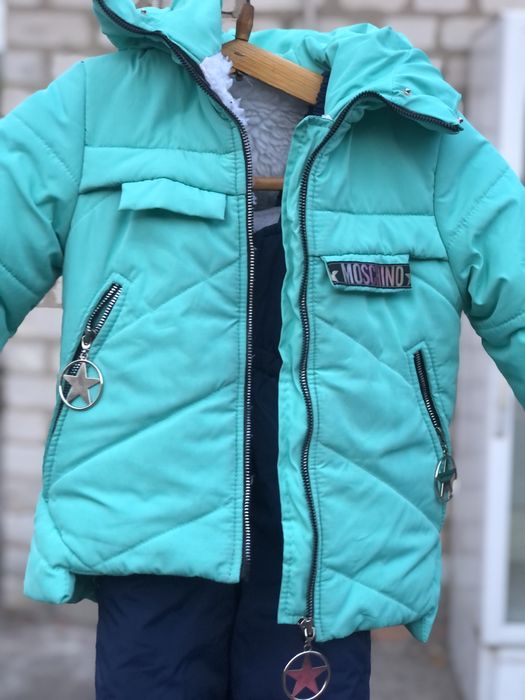 Зимовий дитячий комбінезон на дівчинку