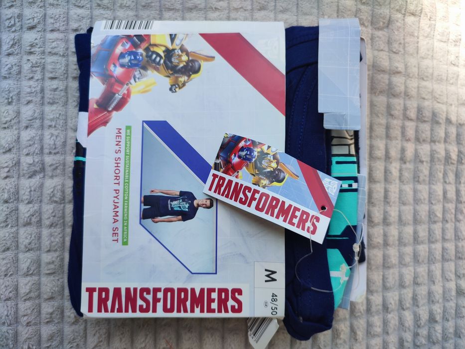 Nowa piżama męska Transformers rozmiar M