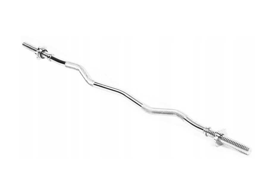 Gryf stalowy lekko łamany 120cm 25mm sztanga zaciski WA