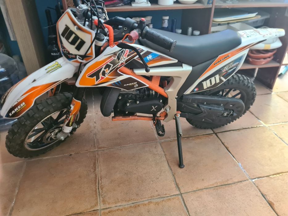 Orange 50cc Mini Moped