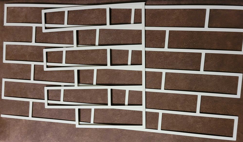 Комплект трафаретов из пластика 3 мм под кирпич