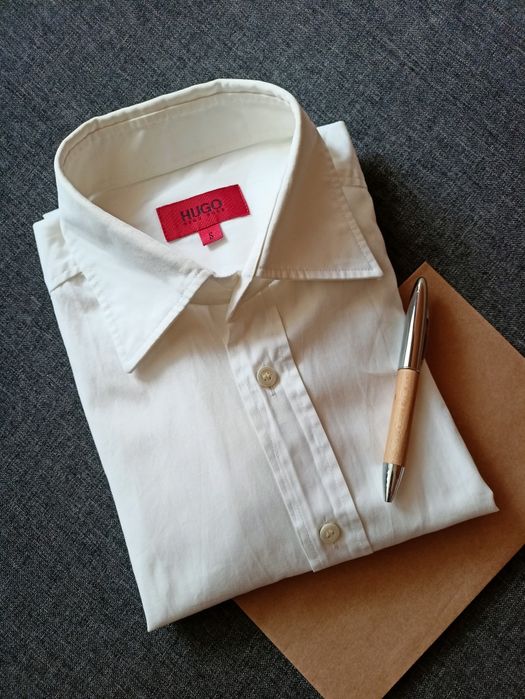 Biała męska koszula Hugo Boss