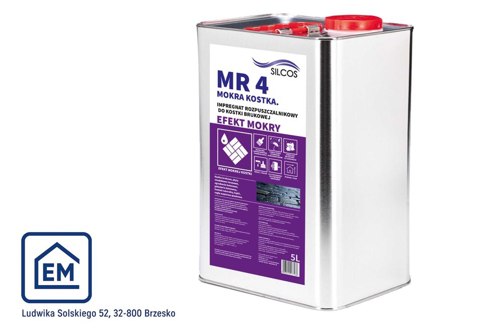 Impregnat rozpuszczalnikowy - MR 4 - DO KOSTKI BRUKOWEJ