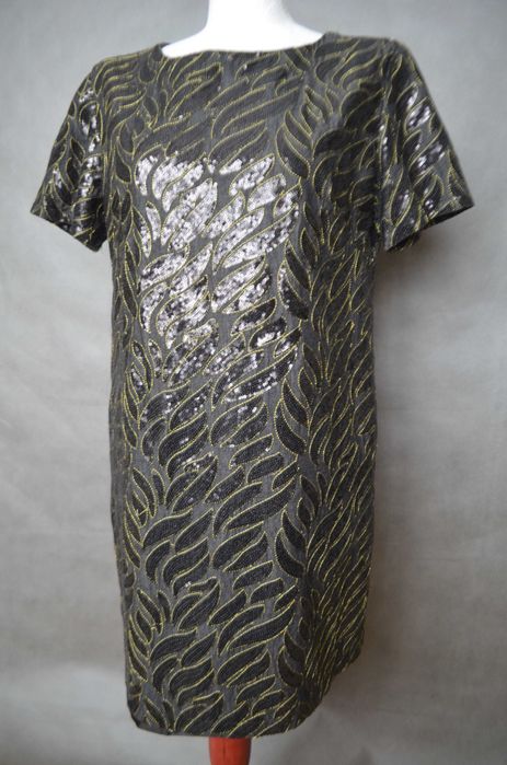 sukienka mini tunika cekiny S/M