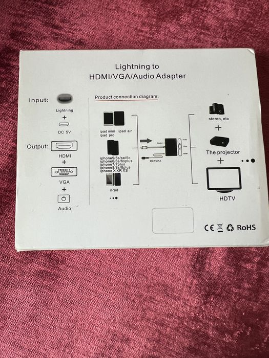 Adaptador iphone para tv