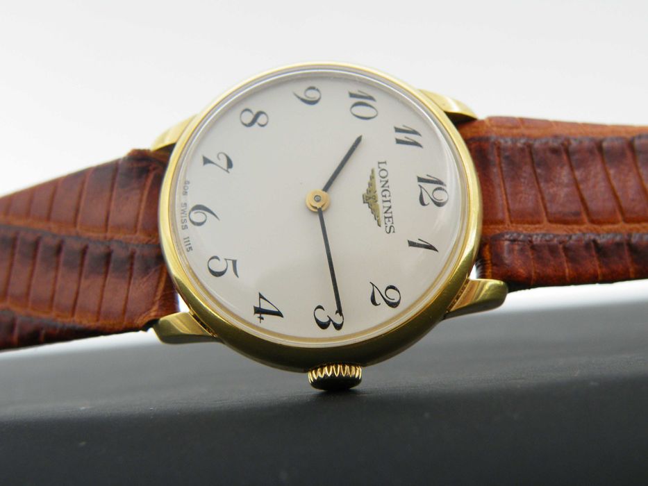 Longines Złocony Manualny Piękna Damka