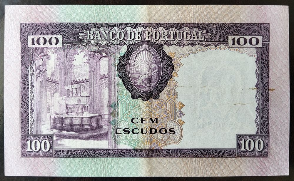 Lote 2 Notas 100$ 1961 Pedro Nunes 2 Delas Estado Novas