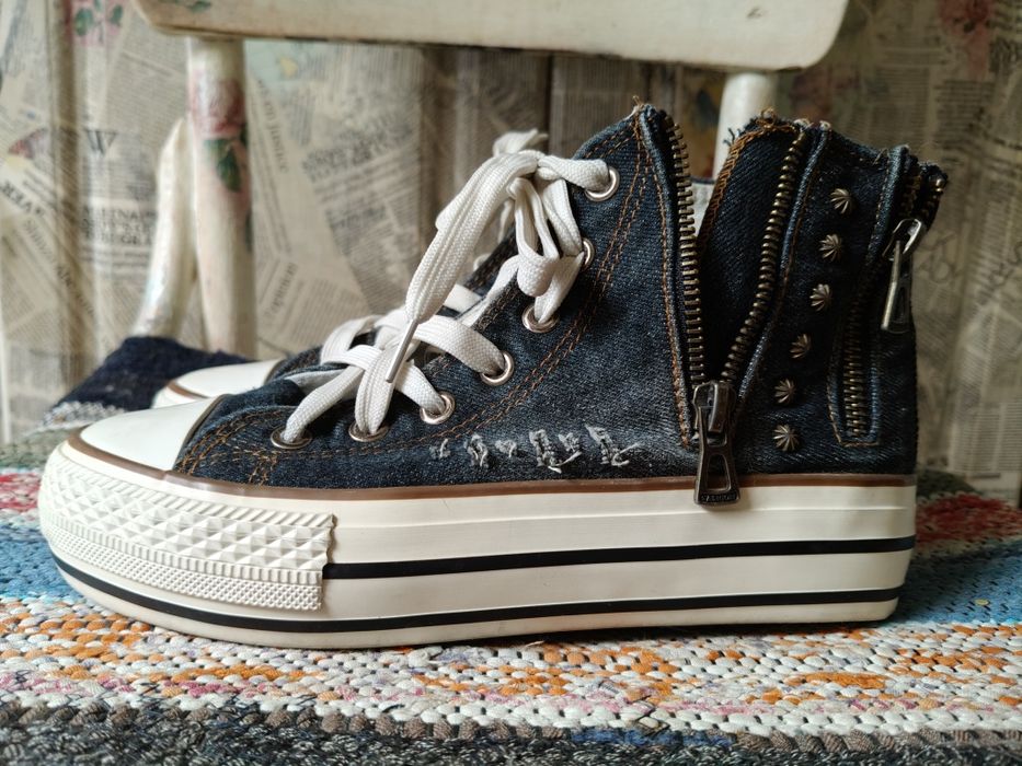 Кеды женские джинсовые