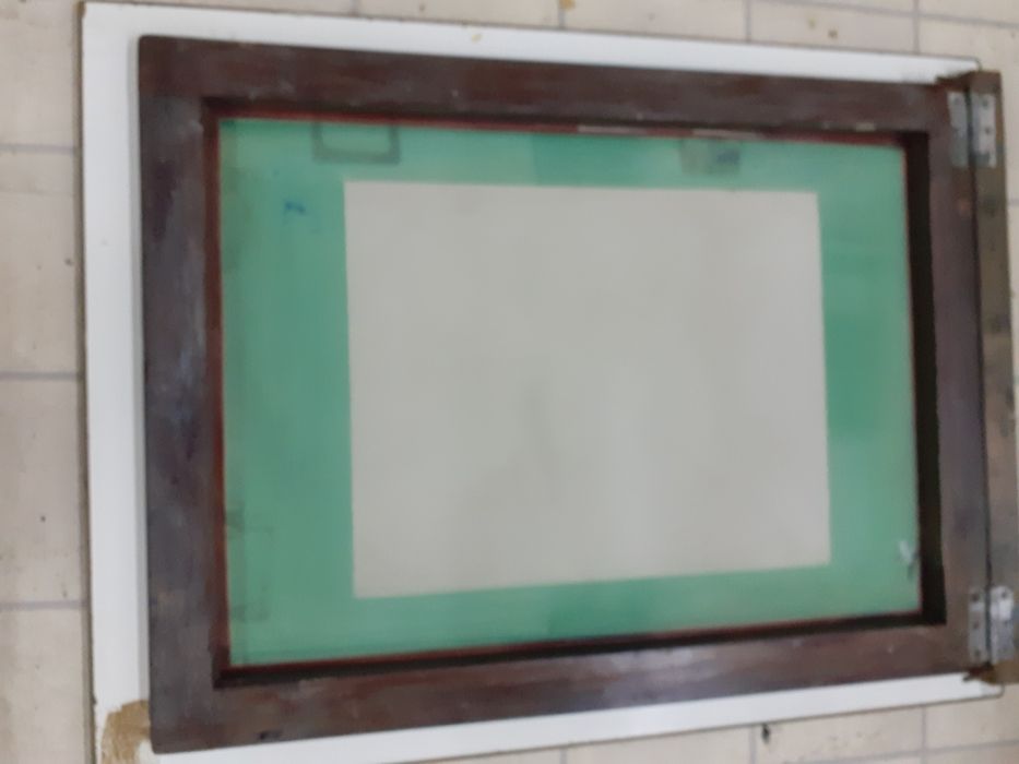 Quadro,  mesa com rede de serigrafia