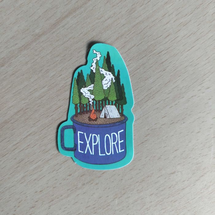 100 Autocolantes Stickers Campismo Montanha Van Aventura