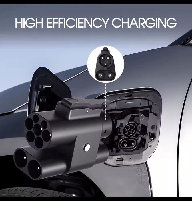 Адаптер перехідник CCS2 - CCS1 AC+DC 250 кВт Type 2 для електромобілів зі США DC Fast Charge kolanky