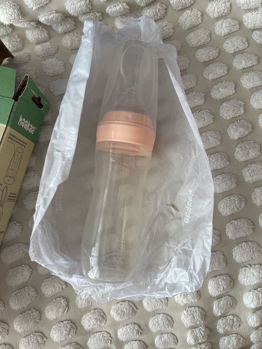 Haaka silicone baby food dispensing spoon