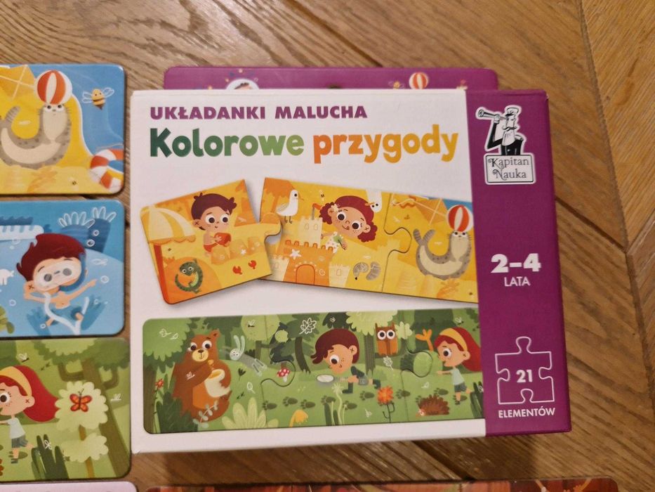 Puzzle Układanki Malucha "Kolorowe Przygody" Kapitan Nauka