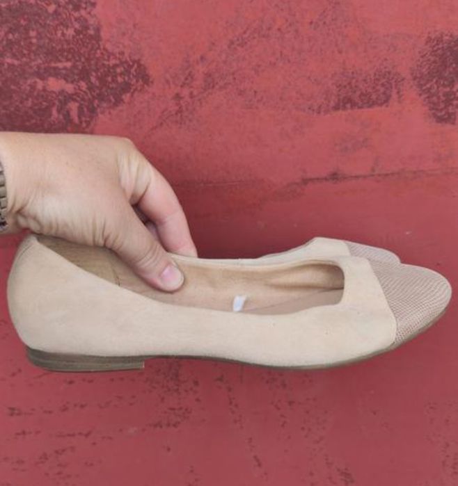 Балетки натуральна замша