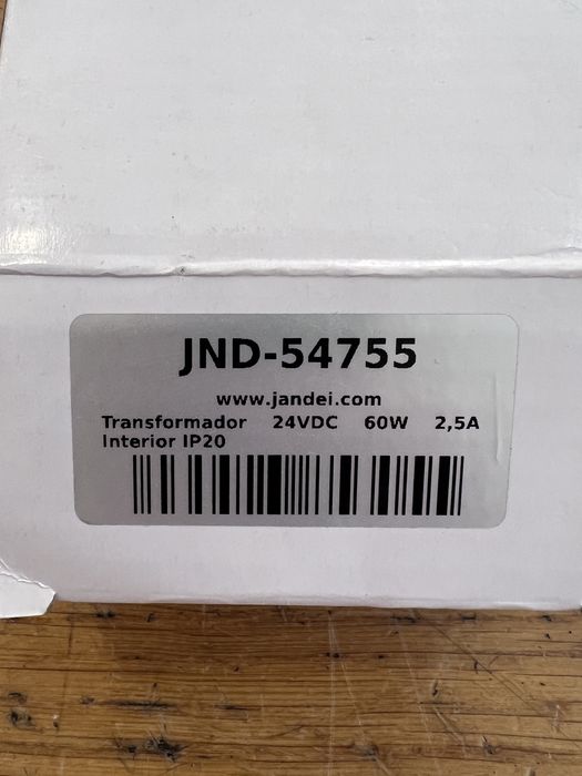 Transformador / Fonte de Alimentação Jandei 24V 2.5A (60W) – NOVO